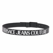 Versace Jeans Couture Logo Belt Black White Size EU 105 / US 40