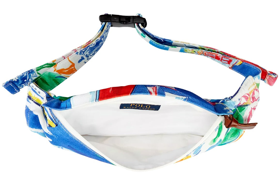 POLO Ralph Lauren Sailing Fanny Pack Canvas Waist Bag Pony Belt Bag