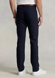Polo Ralph Lauren Mens Slim Stretch Dobby Pants Navy Blue 32 x 30 Performance
