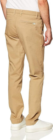 Lacoste Men's Stretch Garbadine Chino Regular Fit Pants 32 x 32 Tan Beige