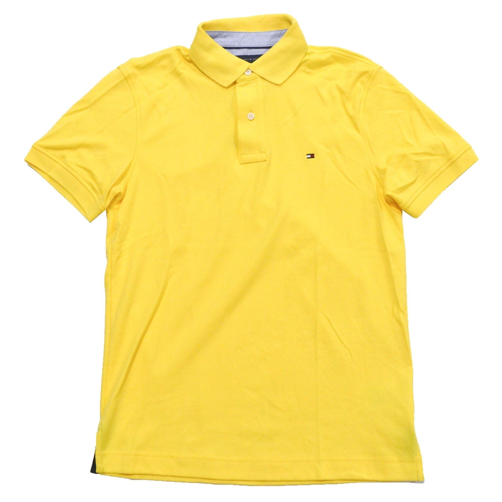 Tommy Hilfiger Custom-Fit Ivy Polo Shirt Small Yellow