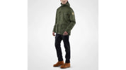 Fjallraven Mens Greenland Coat Water Resistant Jacket Green Grey Small