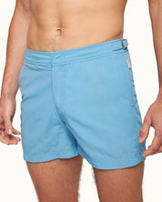 Orlebar Brown Mens Setter Riviera Shorter-Length Swim Shorts Size 30 Light Blue