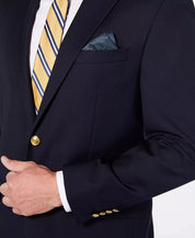 Lauren Ralph Lauren Mens Classic Fit Sport Coat Blazer Navy Blue 46L