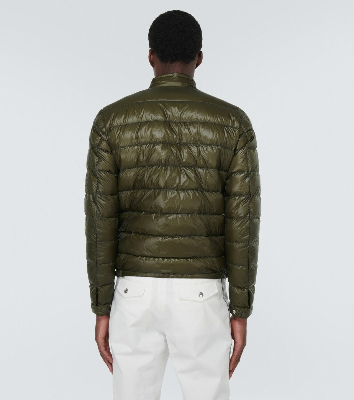 Moncler Mens Acorus Down Jacket Coat Size 4 / Large Olive Green