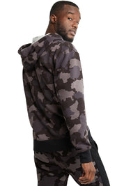 Champion Men's Urban Pursuits Camo Fleece Hoodie Sweatshirt Blue Medium