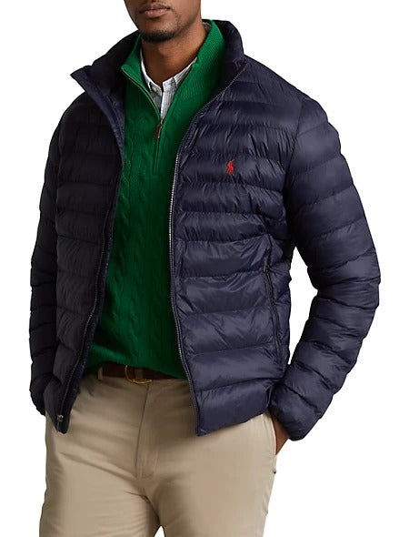 Big & Tall Polo Ralph Lauren Packable Quilted Puffer Jacket 3LT 3XLT Navy Blue