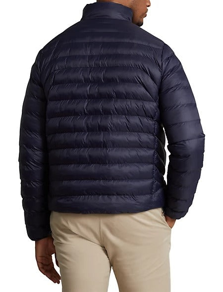 Big & Tall Polo Ralph Lauren Packable Quilted Puffer Jacket 3LT 3XLT Navy Blue