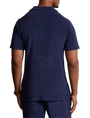 Polo Ralph Lauren Mens Regular fit Short Sleeve Terry Polo Shirt 3XB Blue Solid