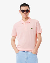 Lacoste Mens Slim Fit Short Sleeve Polo Shirt Flamingo Pink Large