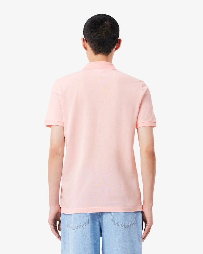 Lacoste Mens Slim Fit Short Sleeve Polo Shirt Flamingo Pink Large