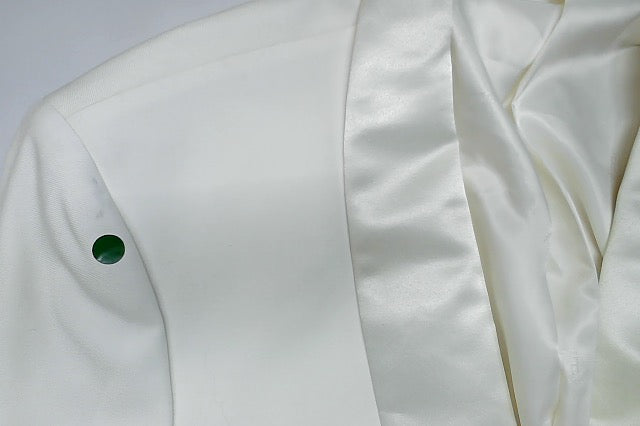 Tommy Hilfiger Mens Slim fit Tuxedo Jacket Blazer 50 R White Solid Stretch Wool