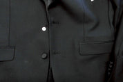 Bar Iii Mens Slim fit Tuxedo Jacket Blazer 40 S Black Solid Stretch Wool