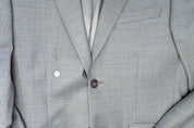 Calvin Klein Mens Skinny fit Suit Jacket Blazer 38 S Light Blue Solid Stretch