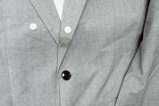Hugo Boss Mens Modern fit Suit Jacket Blazer 42 L Light Grey Solid Stretch Wool