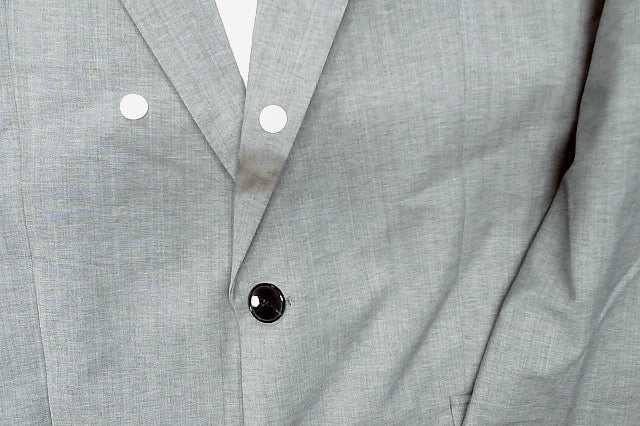 Hugo Boss Mens Modern fit Suit Jacket Blazer 42 L Light Grey Solid Stretch Wool