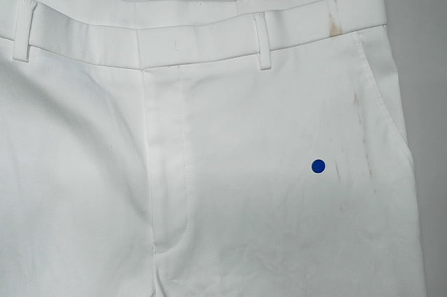 Tommy Hilfiger Mens Modern fit Dress Pants 36 / 32 White Solid Stretch