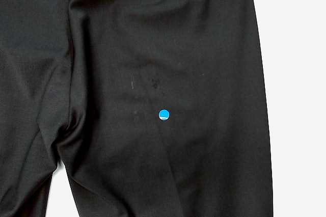 Calvin Klein Mens Slim fit Dress Pants 32 / 32 Black Solid Stretch Wool