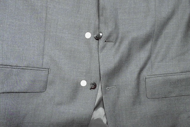 Michael Kors Mens Classic fit Sport Coat Blazer 40 R Grey Solid Stretch Wool