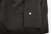 Tallia Mens Classic fit Suit Jacket Blazer 50 R Black Solid Stretch