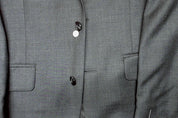 Michael Kors Mens Classic fit Sport Coat Blazer 38 R Grey Solid Stretch Wool