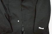 Bar Iii Mens Slim fit Suit Jacket Blazer 44 R Black Solid Stretch Wool