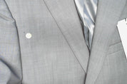 Calvin Klein Mens Slim fit Suit Jacket Blazer 42 S Light Grey Solid Stretch Wool