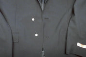 Tallia Mens Classic fit Suit Jacket Blazer 44 L Black Solid Stretch