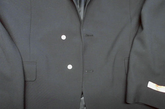 Tallia Mens Classic fit Suit Jacket Blazer 44 L Black Solid Stretch