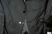 Michael Kors Mens Classic fit Sport Coat Blazer 44 R Black Solid Stretch