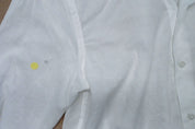 Jack Victor Mens Classic fit Long Sleeve Button-Up Shirt Small White Solid