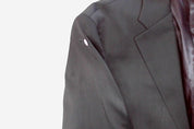 Calvin Klein Mens Slim fit Suit Jacket Blazer 46 R Burgundy Red Solid Stretch