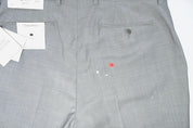 Calvin Klein Mens Slim fit Dress Pants 34 / 34 Light Grey Solid Stretch