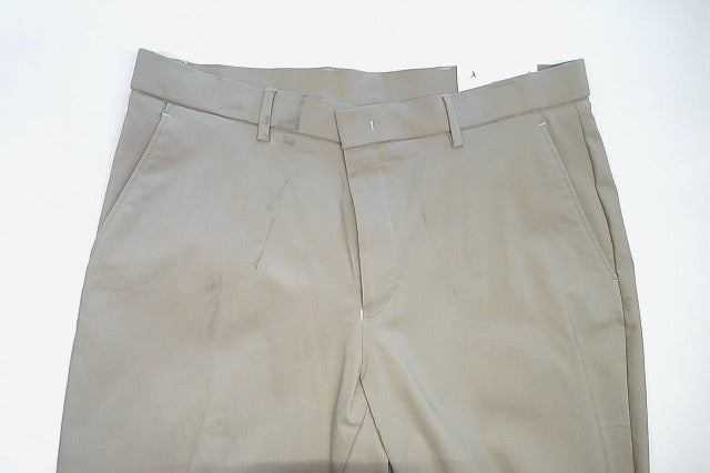 Tommy Hilfiger Mens Modern fit Dress Pants 33 / 32 Beige Solid Stretch