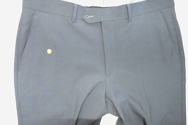 Bar Iii Mens Slim fit Dress Pants 34 / 30 Steel Blue Solid Stretch