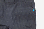 Dkny Mens Modern fit Dress Pants 38 / 32 Navy Blue Check Stretch