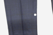 Bar Iii Mens Skinny fit Dress Pants 32 / 30 Navy Blue Plaid Wool