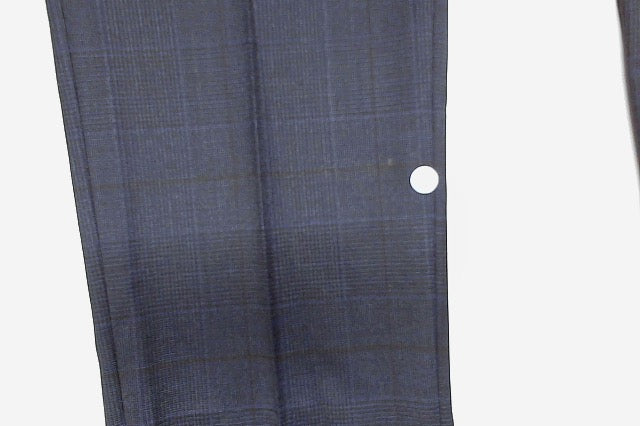 Bar Iii Mens Skinny fit Dress Pants 32 / 30 Navy Blue Plaid Wool