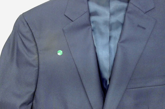 Alfani Mens Slim fit Suit Jacket Blazer 38 R Navy Blue Solid Stretch