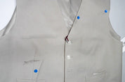 Tommy Hilfiger Mens Modern fit Button-Up Vest XL Beige Solid Stretch