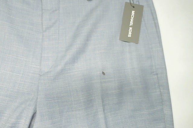 Michael Kors Mens Classic fit Dress Pants 32 / 32 Light Blue Solid Stretch