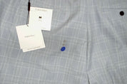 Calvin Klein Mens Slim fit Dress Pants 38 / 32 Powder Blue Plaid Stretch