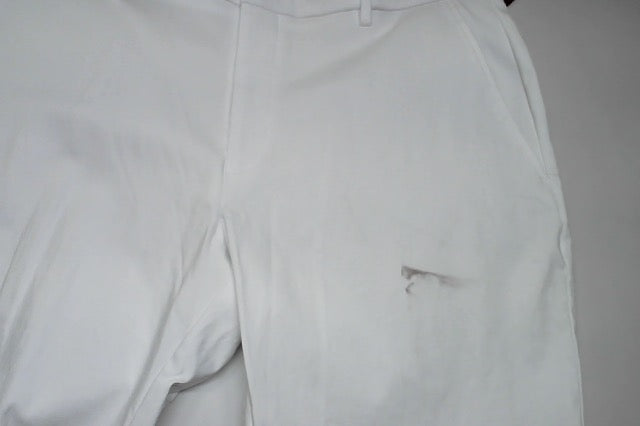 Tommy Hilfiger Mens Modern fit Dress Pants 34 / 30 White Solid Stretch
