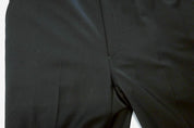 Calvin Klein Mens Slim fit Dress Pants 34 / 34 Black Solid Stretch Wool