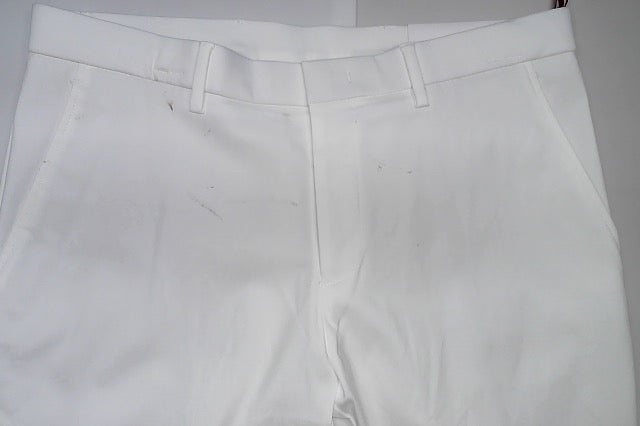 Tommy Hilfiger Mens Modern fit Dress Pants 32 / 30 White Solid Stretch
