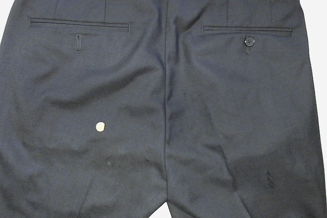 Calvin Klein Mens Slim fit Dress Pants 30 / 30 Navy Blue Solid Stretch Wool