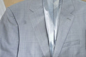 Calvin Klein Mens Slim fit Suit Jacket Blazer 40 R Light Grey Stretch Wool