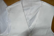 Tommy Hilfiger Mens Modern fit Button-Up Vest XL White Solid Stretch