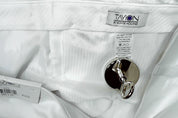 Tayion Mens Classic fit Dress Pants 38 / 34 White Solid