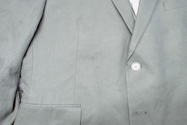 Tommy Hilfiger Mens Modern fit Suit Jacket Blazer 46 S Sage Green Solid Linen